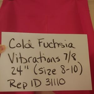 Zyia Cold Fuchsia Vibrations 7/8 24" size 8-10